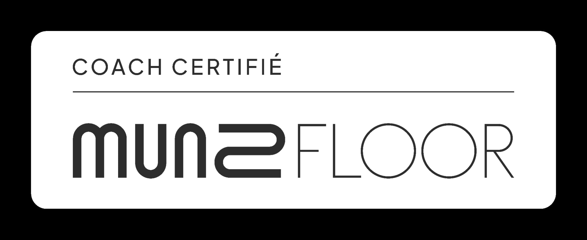 Badge coach certifié Munz Floor® — Assas Pilates Ballet, Paris 6e